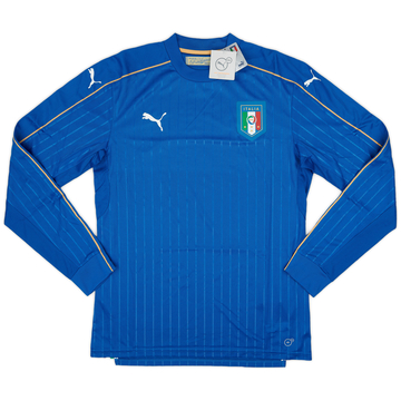 2016-17 Italy Player Issue Home L/S Shirt (L)