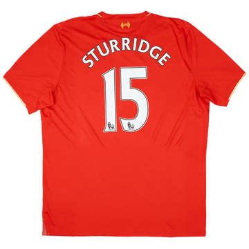 2015-16 Liverpool Home Shirt Sturridge #15 - 6/10 - (XL)