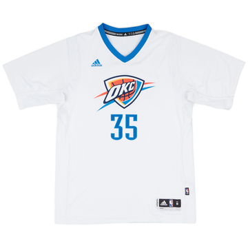 2014-16 Oklahoma City Thunder Durant #35 adidas Swingman Alternate Jersey - 8/10 - (M)