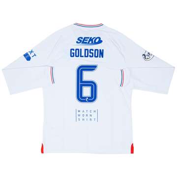 2023-24 Rangers Match Issue Away Shirt Goldson #6
