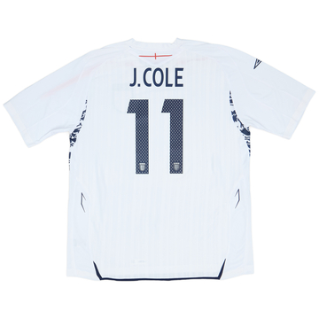 2007-09 England Home Shirt J.Cole #11 - 9/10 - (XXL)