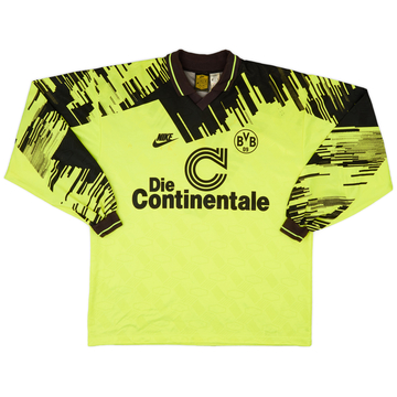 1993-94 Borussia Dortmund Home L/S Shirt - 6/10 - (XL)