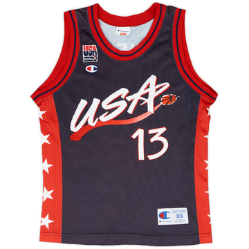 1996-99 USA O'Neal #13 Champion Away Jersey - 8/10 - (XS)