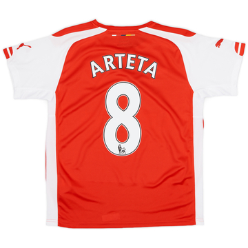 2014-15 Arsenal Home Shirt Arteta #8 (XL.Boys)