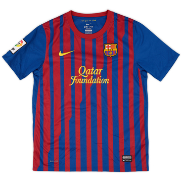 2011-12 Barcelona Home Shirt - 9/10 - (L.Boys)