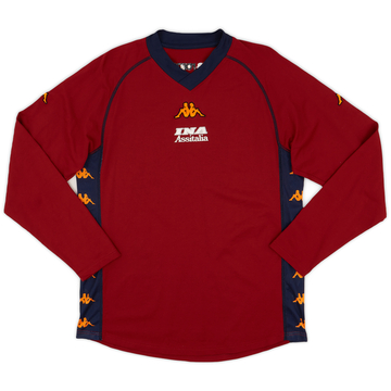 2001-02 Roma Kappa Training L/S Shirt - 8/10 - (S)