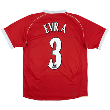 2006-07 Manchester United Home Shirt Evra #3 - 5/10 - (S)