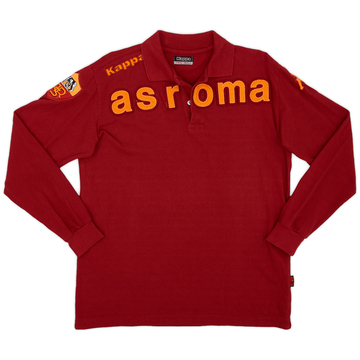 2009-10 Roma Kappa Polo L/S Shirt - 8/10 - (XL.Boys)