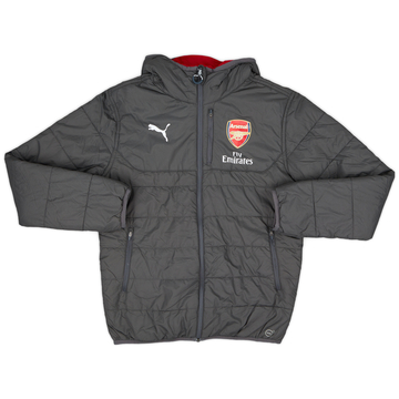 2017-18 Arsenal Puma Reversible Padded Bench Coat - 8/10 - (S)