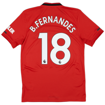 2019-20 Manchester United Home Shirt B.Fernandes #18 - 9/10 - (S)