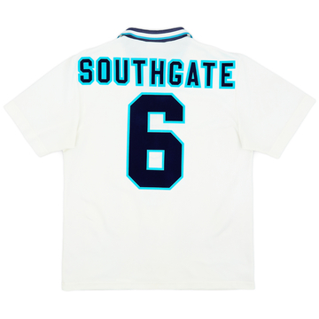 1995-97 England Home Shirt Southgate #6 - 8/10 - (M)