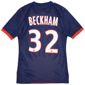 2013-14 Paris Saint-Germain Player Issue Home Shirt Beckham #32 - 8/10 - (S)