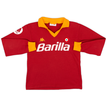 1984-85 Roma Home L/S Shirt - 7/10 - (M.Boys)