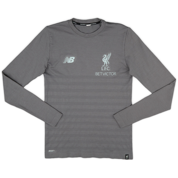 2018-19 Liverpool New Balance Training L/S Shirt - 9/10 - (S)