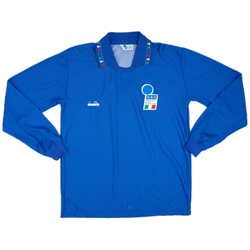 1992-93 Italy Home L/S Shirt - 9/10 - (XL)