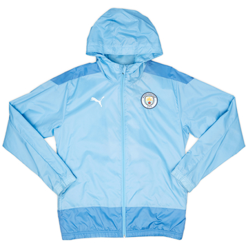 2019-20 Manchester City Puma Hooded Rain Jacket - 8/10 - (M)