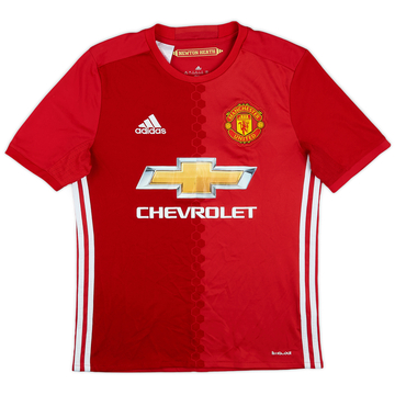 2016-17 Manchester United Home Shirt - 7/10 - (L.Boys)