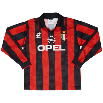 1994-95 AC Milan Home L/S Shirt - 8/10 - (S)