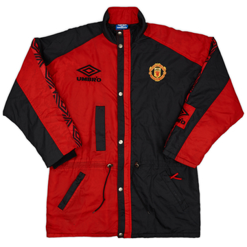 1995-97 Manchester United Umbro Padded Bench Coat - 7/10 - (XL)