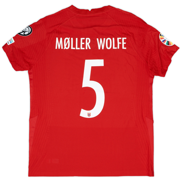 2022-23 Norway Match Issue European Championship Home Shirt Moller Wolfe #5