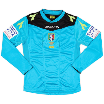 2015-16 Italy Diadora Referee L/S Shirt - 8/10 - (S)