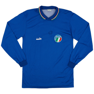1986-90 Italy Home L/S Shirt - 5/10 - (M)