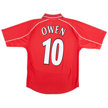 2000-02 Liverpool Home Shirt Owen #10 - 7/10 - (S)