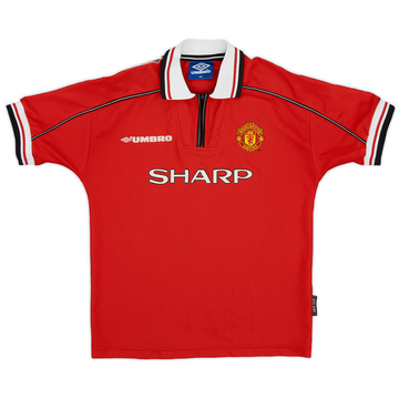 1998-00 Manchester United Home Shirt - 8/10 - (L.Boys)