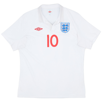 2009-10 England Home Shirt #10 - 7/10 - (L)