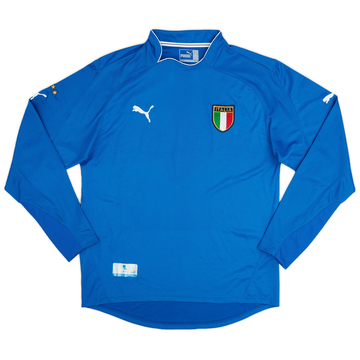 2003-04 Italy Home L/S Shirt - 7/10 - (XL)