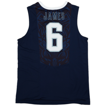 2010 USA James #6 Nike Authentic Away Jersey - 7/10 - (L)