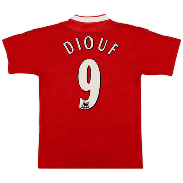 2002-04 Liverpool Home Shirt Diouf #9 - 8/10 - (XS)