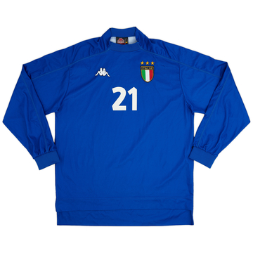 1998-99 Italy Home L/S Shirt #21 - 7/10 - (L)
