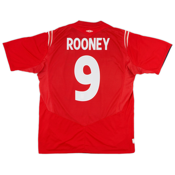 2004-06 England Away Shirt Rooney #9 - 7/10 - (L)