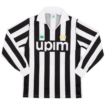 1991-92 Juventus Basic Home L/S Shirt - 6/10 - (M)