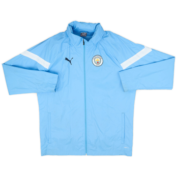 2022-23 Manchester City Puma Hooded Rain Jacket - 6/10 - (L)