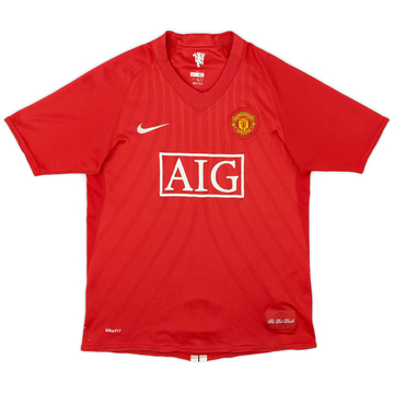 2007-09 Manchester United Home Shirt - 6/10 - (XL.Boys)