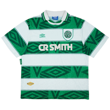 1993-95 Celtic Home Shirt - 8/10 - (XL)