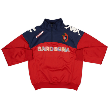 2012-13 Cagliari Kappa 1/4 Zip Drill Top - 6/10 - (S)