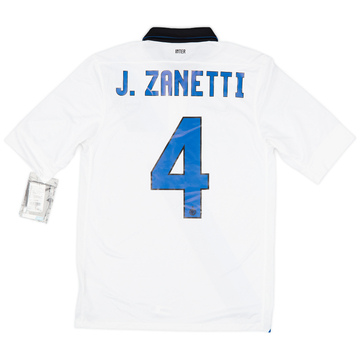 2011-12 Inter Milan Away Shirt J. Zanetti #4 (S)