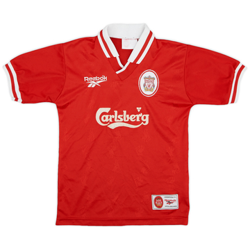 1996-98 Liverpool Home Shirt - 8/10 - (L.Boys)