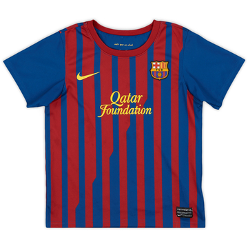 2011-12 Barcelona Home Shirt - 8/10 - (5-6 Years)