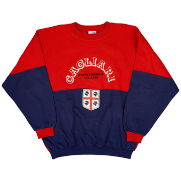 1990-91 Cagliari Le Felpe Dei Grandi Club Sweat Top - 8/10 - (L)