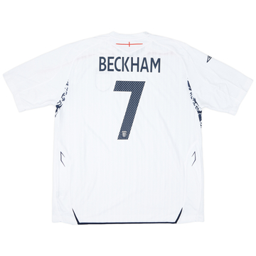 2007-09 England Home Shirt Beckham #7 (XXL)
