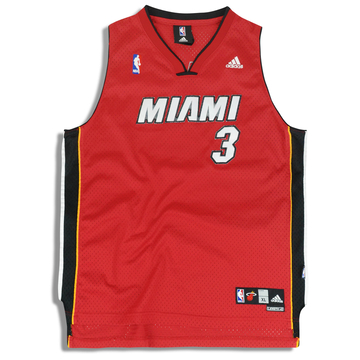 2006-10 Miami Heat Wade #3 adidas Swingman Jersey (Alternate) Y
