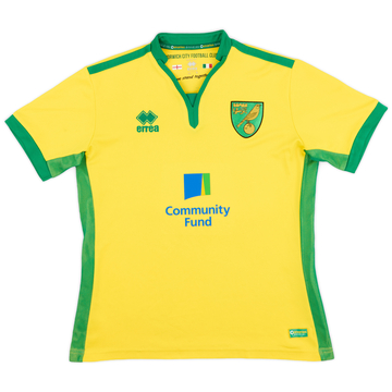 2016-17 Norwich Home Shirt - 8/10 - (S)