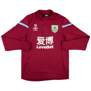 2019-20 Burnley Player Issue Umbro 1/4 Zip Drill Top #19 - 7/10 - (M)