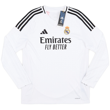2024-25 Real Madrid Home L/S Shirt (KIDS)