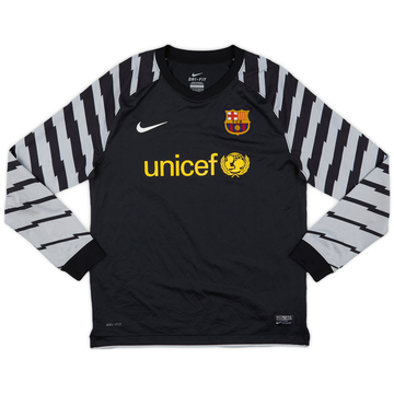 2010-11 Barcelona GK Shirt- 9/10 - (L.Boys)