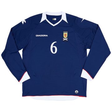 2008-09 Scotland Home L/S Shirt #6 - 9/10 - (XXL)